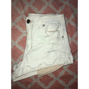 White festival shorts